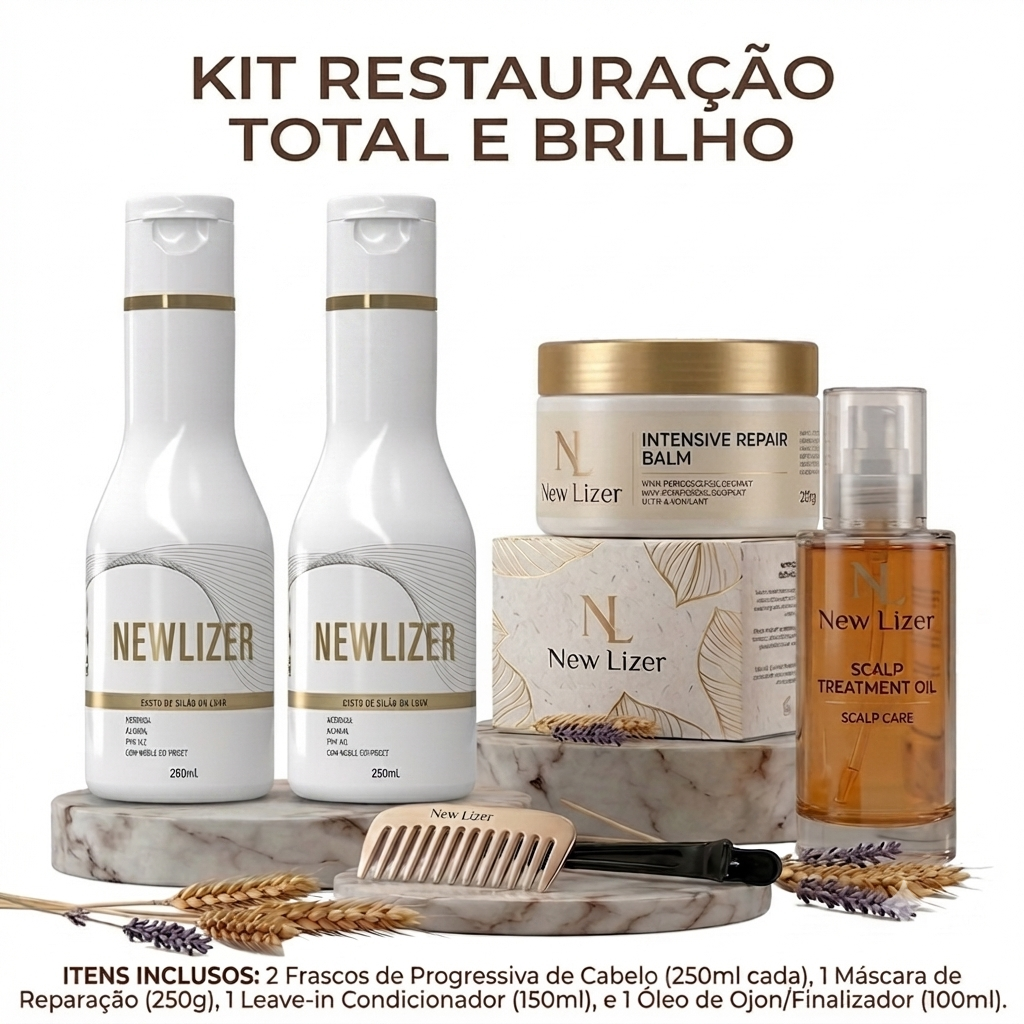 Kit Alisamento, Óleo Finalizador, Creme